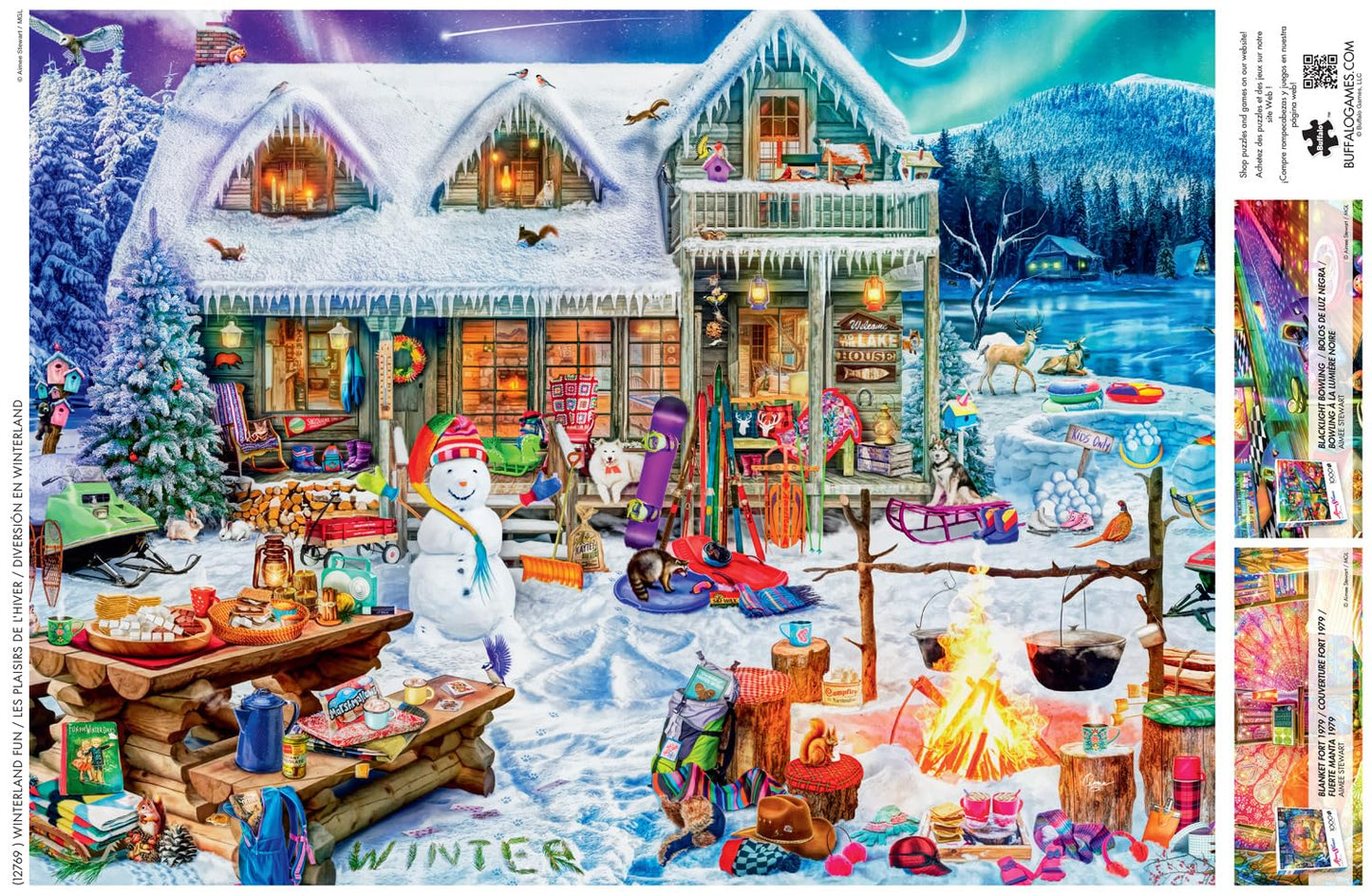 Buffalo Games - Aimee Stewart Winterland Fun - 1000 Piece Puzzle for Adults