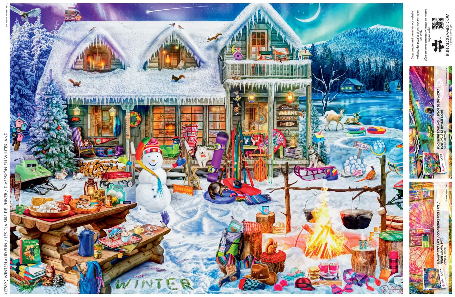 Buffalo Games - Aimee Stewart Winterland Fun - 1000 Piece Puzzle for Adults