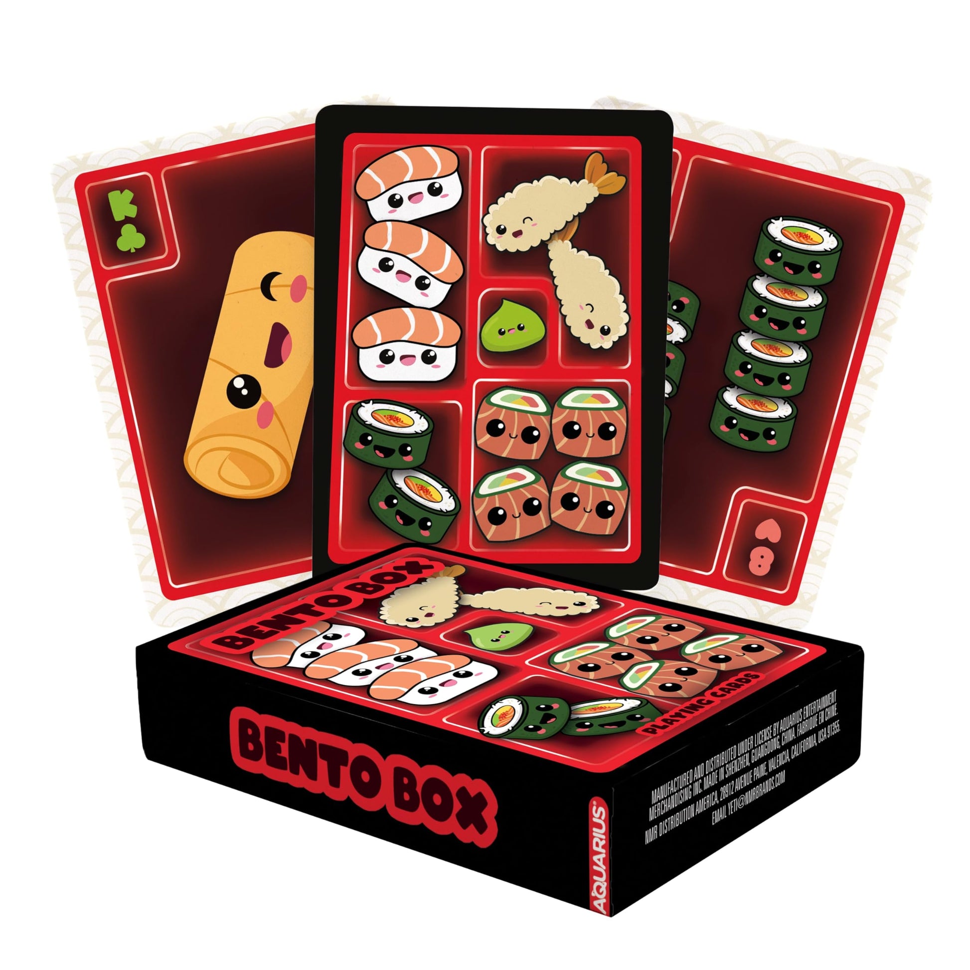 Aquarius Bento Box Playing Cards -Bento Box Themed Deck of Cards for Your Favorite Card Games - Officially Licensed Merchandise & Collectibles, 2.5 x