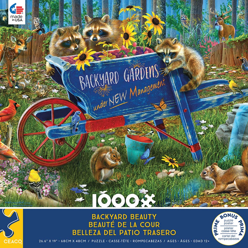 Ceaco - Wild - Backyard Beauty - 1000 Piece Jigsaw Puzzle