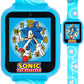 Accutime Kids SEGA Sonic The Hedgehog Blue Educational Touchscreen Smart Watch Toy for Boys, Girls, Toddlers - Selfie Cam, Learning Games, Alarm