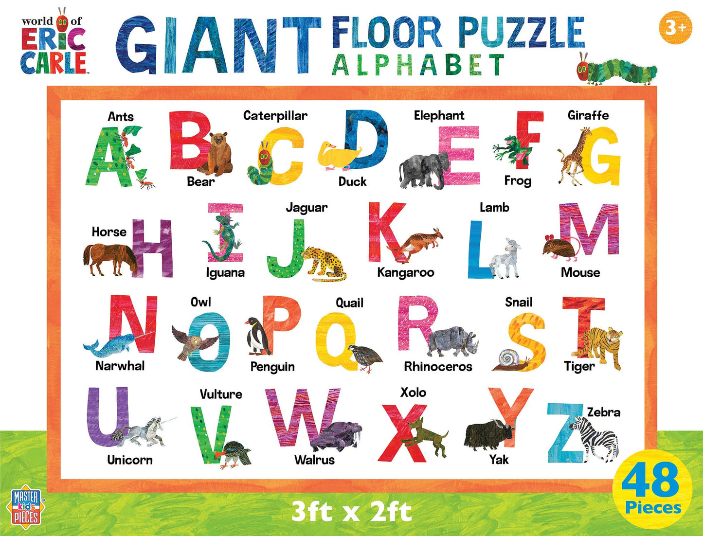 MasterPieces World of Eric Carle - Alphabet 48 Piece Floor Puzzle