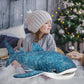 Tiny Heart Giant Whale Shark Plush Toy Soft Realistic Marine Animal Stuffed Doll Cute Big Fish Plush Pillow for Kids Boys Girls Birthday Home Bedroom
