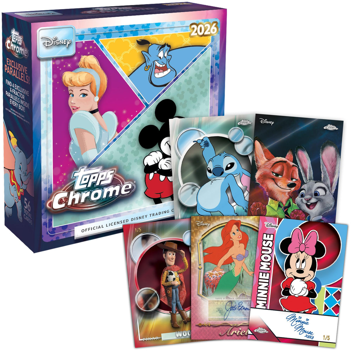 2026 Topps Chrome Disney - Factory Sealed - Mega Box