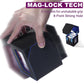 Scimi Commander Dual Display Deck Box - Patented Design Holds 130 Double-Sleeved/100 Triple-Sleeved Cards, Includes 2 Thick Card Bricks & 2 Dividers