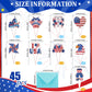 4th of July Cupcake Toppers Independence Day Theme Party Decorations