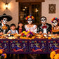 CoquetteBow012 3Pcs Day of The Dead Tablecloth - 42.5 X 70.7 inch