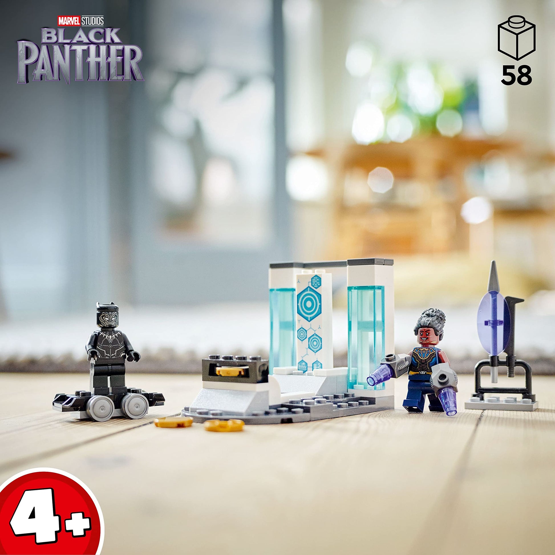 LEGO Marvel Shuri's Lab, 76212 Black Panther Construction Learning Toy with Minifigures, Toys for Kids, Girls and Boys Age 4, Avengers Super Heroes