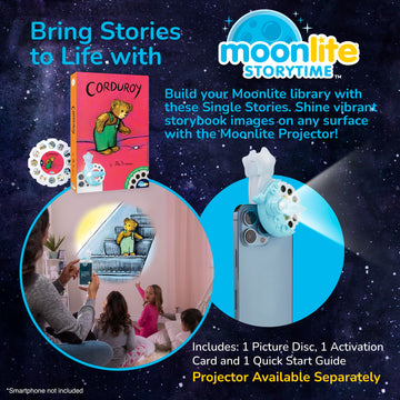 Moonlite Storytime - Corduroy Storytime Disc - A Magical Read Together - Projector Sold Separately - Digital Story w/ Sound FX - Toddler Early