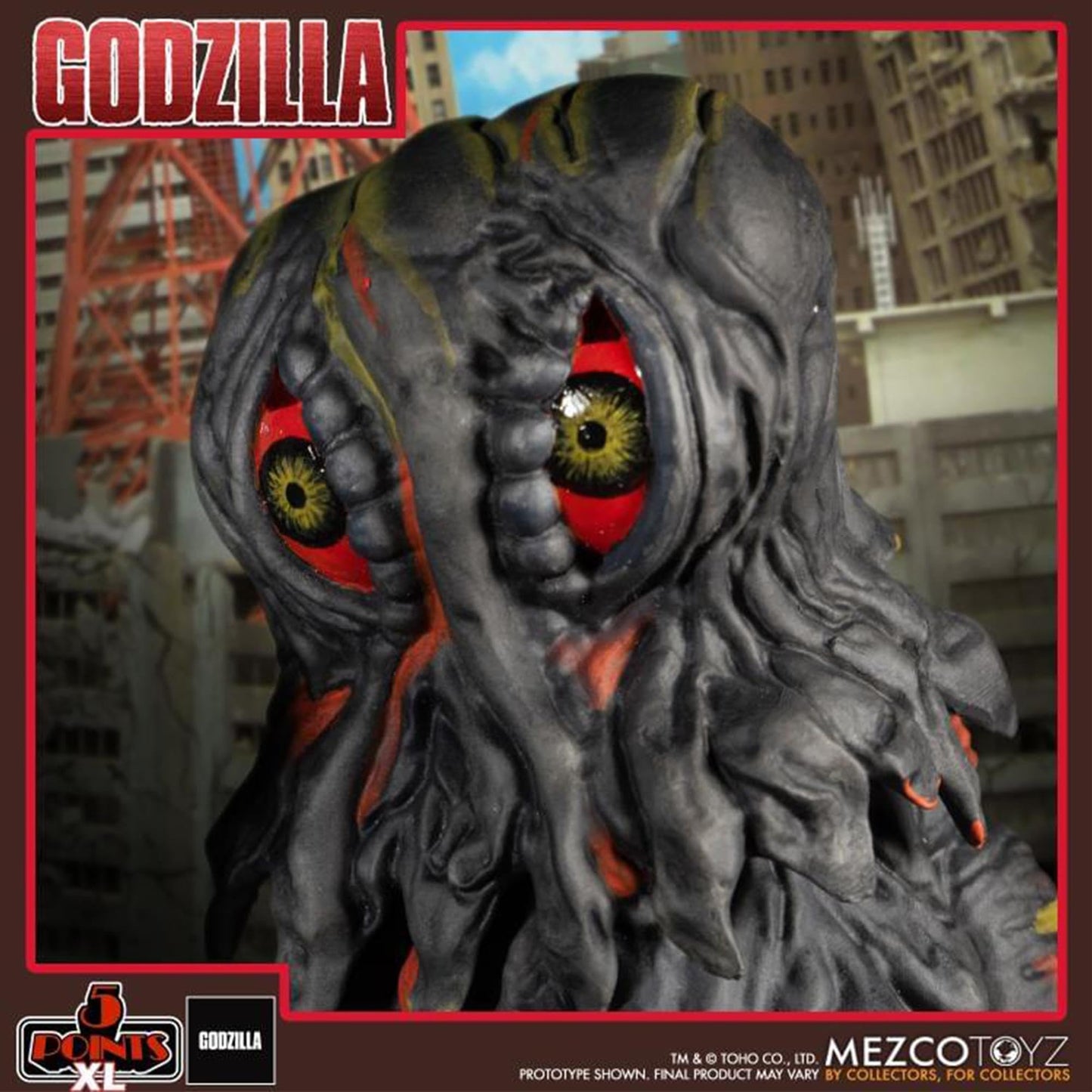 Mezco Godzilla vs Hedorah 5 Points Set of 3 (1971) Action Figure Deluxe Boxed Set Made of Plastic