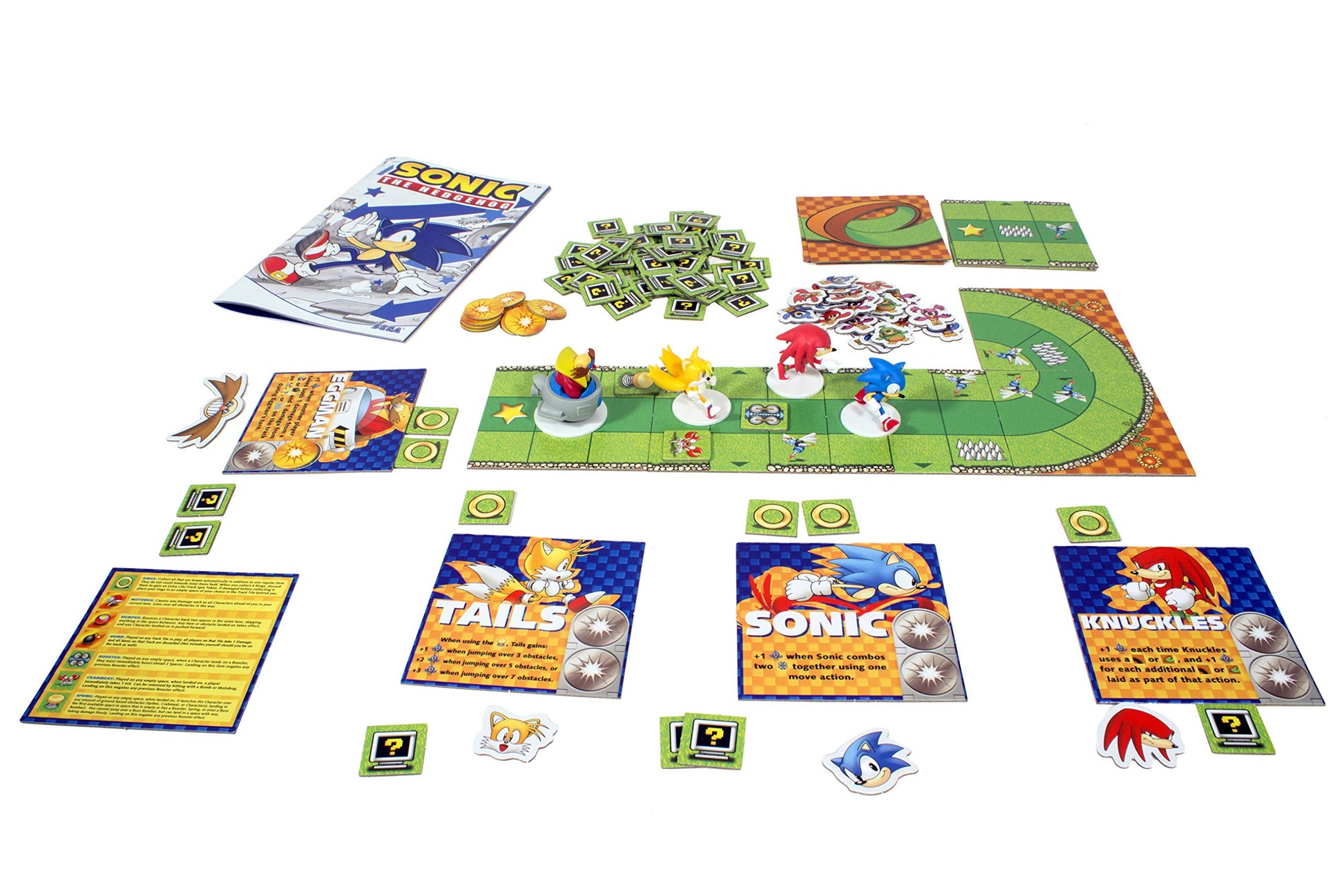 Sonic the Hedgehog Crash Course by IDW Games | Fast-Paced Racing with Build-As-You-Play Track | Chaos Emeralds and Pre-Painted Miniatures | 2-4