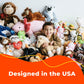 The Petting Zoo Hyena Stuffed Animal, Gifts for Kids, Wild Onez Zoo Animals, Hyena Plush Toy 12 inches