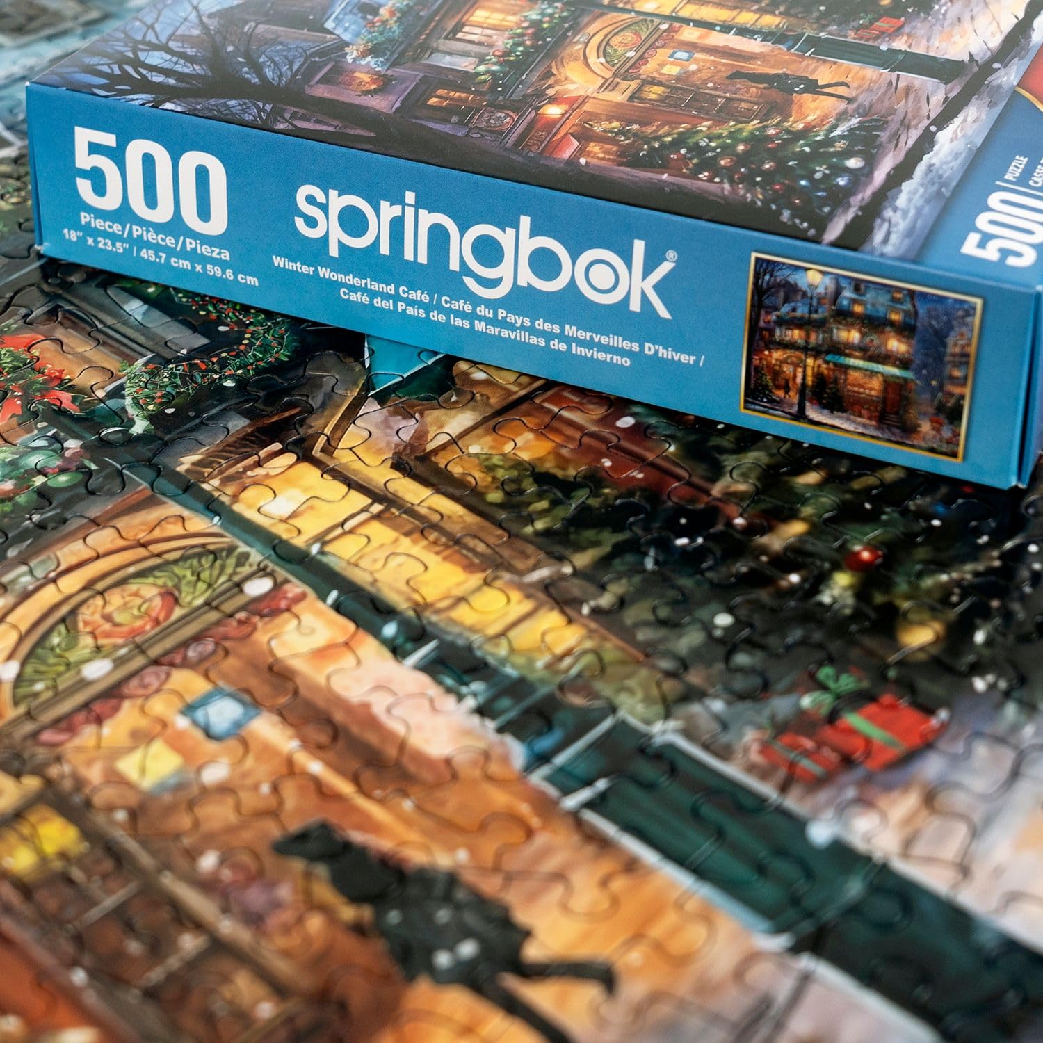 Springbok Winter Wonderland Cafe 500 Piece Jigsaw Puzzle for Adults