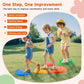 Astrell Stepping Stones for Kids - 5pcs Durable Non-Slip Toddler Stepping Stones for Promoting Toddler's Motor Balance Skills, Indoor & Outdoor