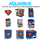 Aquarius DC Comics Superman Playing Cards Standard Size - Themed Novelty Deck with 52 Unique Superhero Designs in Decorative Embossed Tin