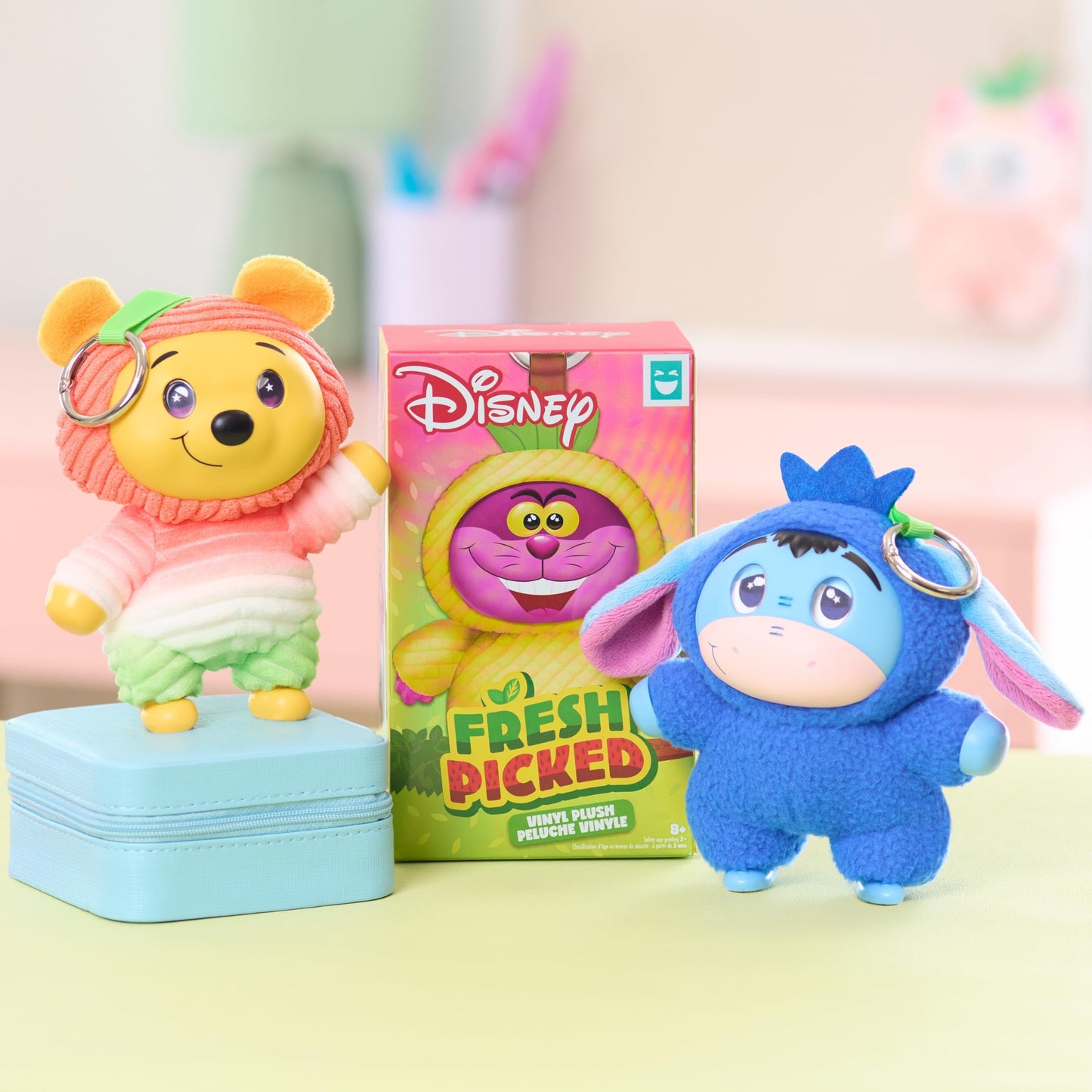 HAPPY HAUL Disney Fresh Picked Blind Box Plush Collectible Toy, Vinyl-Faced Plush Clip-On in Fruit Onesie, 5.25-Inch Stuffed Toy, Short-Run Drop, Ages