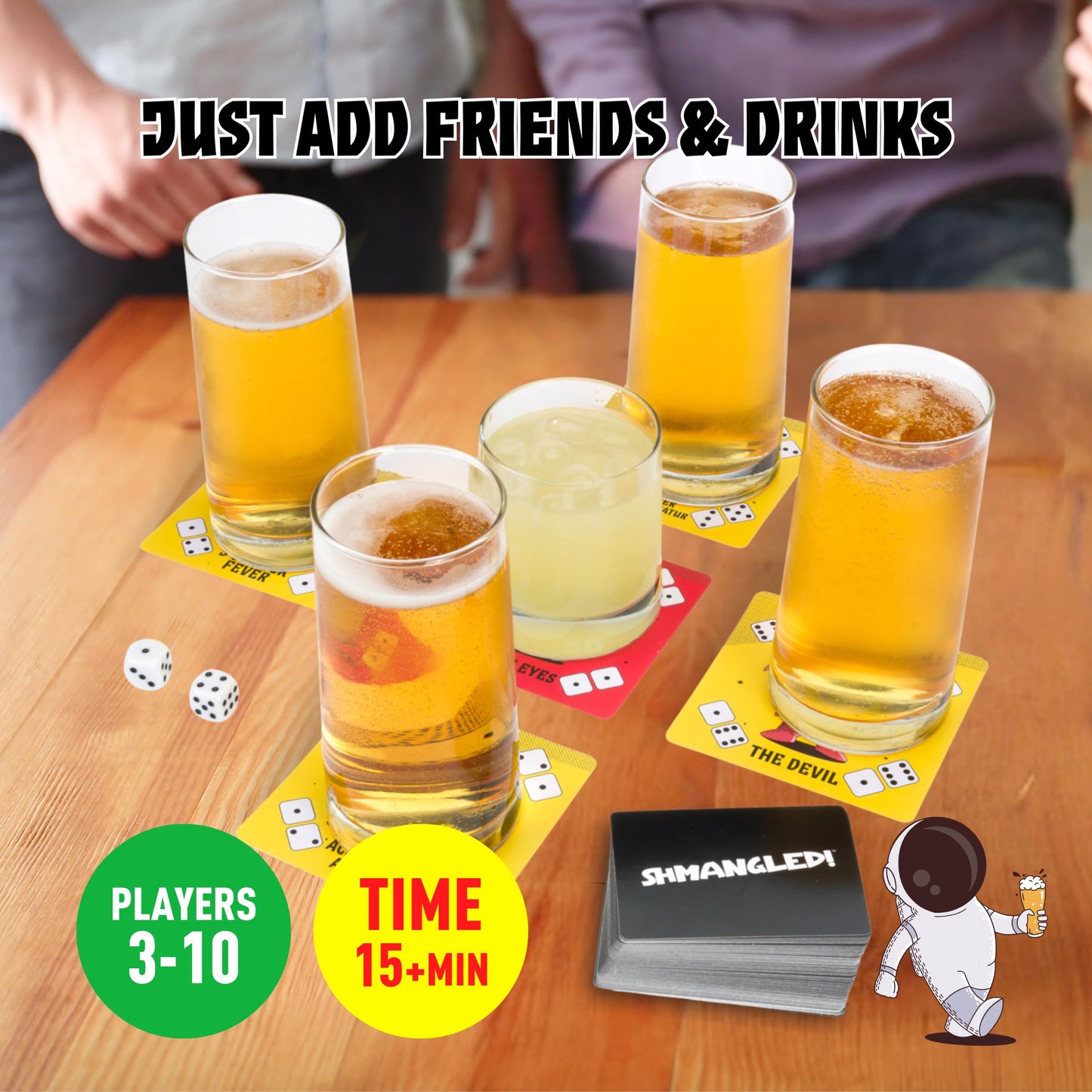 SHMANGLED Drinking Game for Adults | Hilarious & Easy to Play Fun Adult Pregame | The Drinking Game that Will Get You & Friends Tipsy | 3-10 Players
