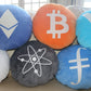 Cosmos Pillow - Embroidered Round Stuffed Plush Crypto Pillow by BlockCraft.Shop Atom Plush Pillow