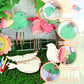 TREACLUB 10Pack 3D Bird Wind Chime Kit for Kids Spring Make Your Own Bird Wind Chime Make a Wind Chime Kit DIY Coloring Wooden Arts and Crafts