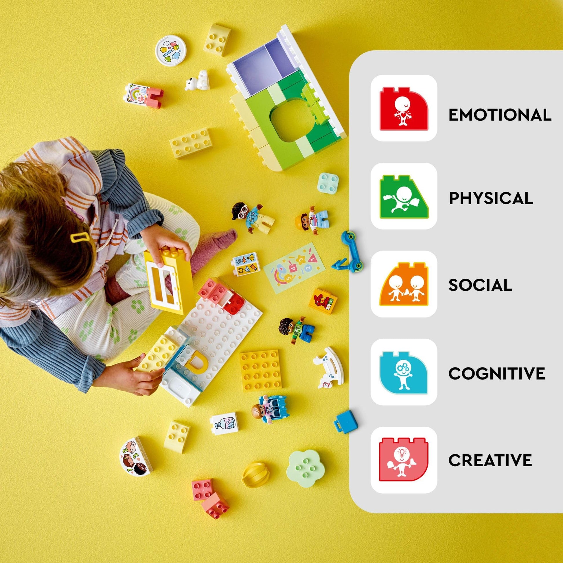 LEGO DUPLO Town Life at The Day-Care Center 10992, Early Childhood STEM Building Toy Set for Toddlers, Boys and Girls That Stimulates Creativity and