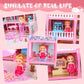 Dream Doll House for Girls Toys, 2026 Dollhouse 4-Story 17 Rooms with Dolls, Lights, Pets, Furniture & Accessories, Playset Toddler Playhouse Gift