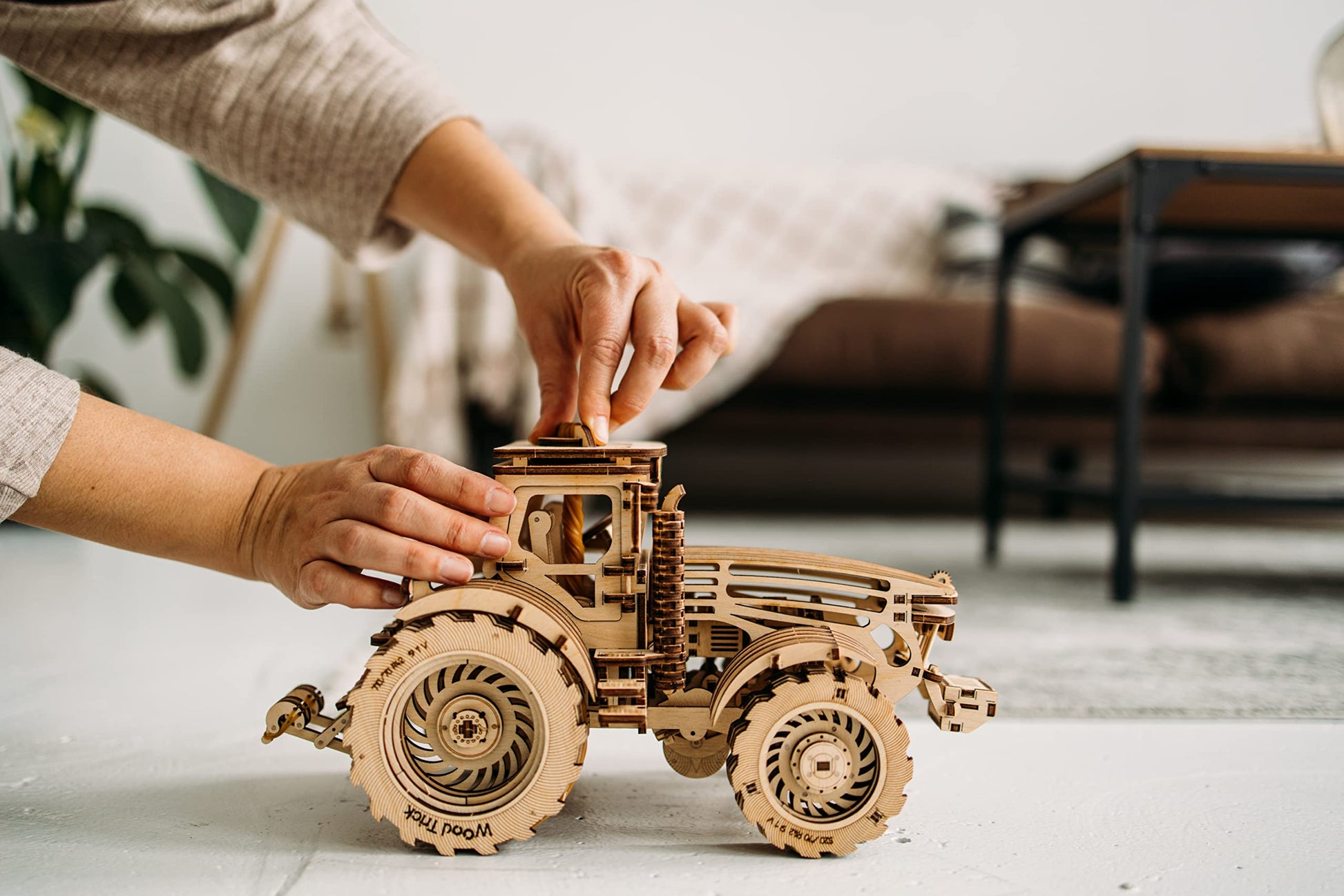 Wood Trick Tractor 3D Wooden Puzzles for Adults to Build