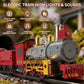 Goldlok Electric Train Set with Light & Sounds, 19 PCS Train Toys for Toddlers 3-5 & Kids 4-8, Locomotive, Passenger Car, 12 Tracks, Indoor Toy