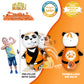 INFLATABLE DUDES Panda Toy 47" - Kids Punching Bag | Sand-Base