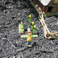 TG,LLC Treasure Gurus 3pc Miniature Corn Stalks Fairy Garden Farm Ornament Set Mini Plant Dollhouse Decor Accessory