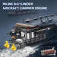 Mould King 10209 Aircraft Carrier Engine Building Blocks Set, Inline 6-Cylinder Military Aviation Carrier Engine Model Kit, Collectible Construction