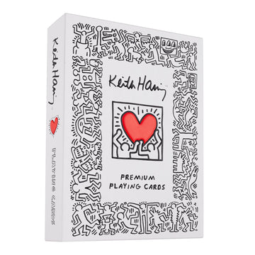 theory11 Keith Haring Playing Cards - Pop Art Poker Deck with Bold Character Artwork, Magic, Cardistry, Game Night Gift for Art Lovers, Card