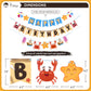 Pirese Crab Party Decorations - Crab Birthday & Feast Supplies | Seafood Boil Theme | Includes Sign, Balloon