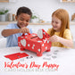 4E's Novelty DIY Valentines Mailbox for Kids - Valentines Day Card Box Craft Kit - DIY Dog Mailbox with Foam Stickers - School Mailbox Classroom