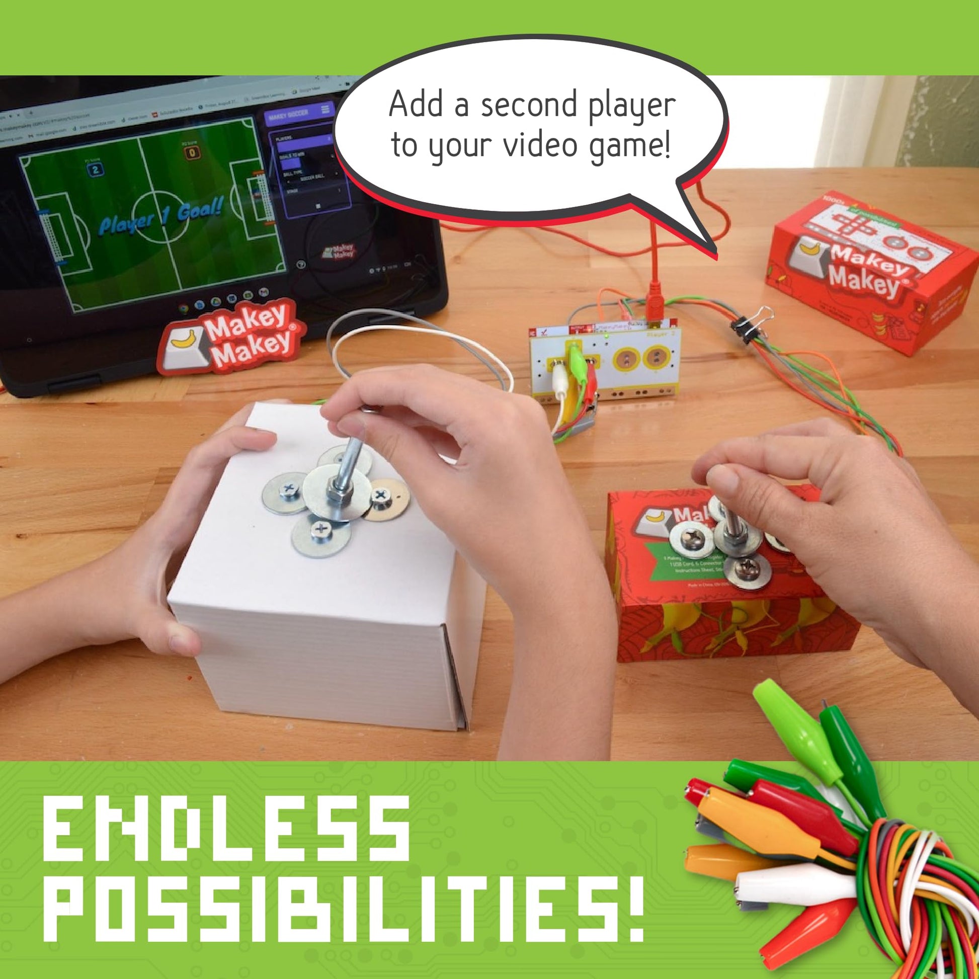 Makey Makey Backpack Bundle - Expansion Pack for Makey Makey Classic - Add More Inputs & Creativity to Your Inventions (Makey Makey Classic Required
