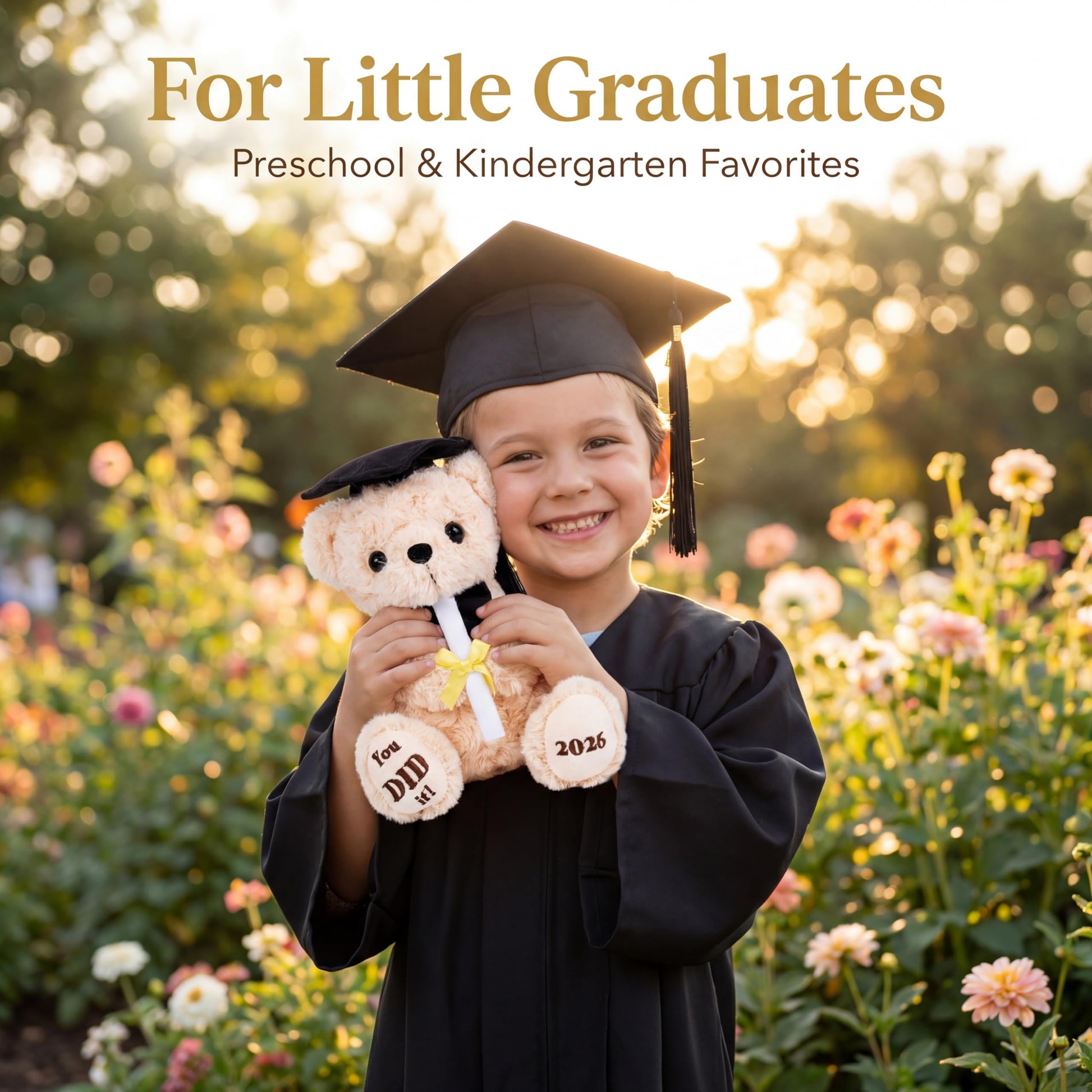 Numyawl 2026 Graduation Bear with Gift Box, 8 Inch Plush Teddy Bear for Kindergarten & Preschool Graduates, Soft Commemorative Keepsake with Cap