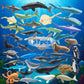 ZECHOCHOZE 37pcs Mini Ocean Animal Figurines Toys, Include Animals Like Realistic Sharks, Whales, Octopus, Turtles, Penguin, Suitable for Children's