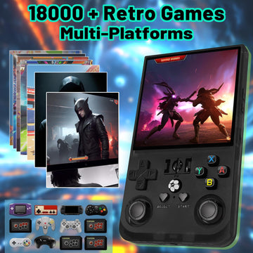 R36max Retro Gaming Console Handheld Game Console , Game Emulator Handheld Console, 4K HD 4.0" IPS Screen, Preloaded 18,000+ Retro Games Portable