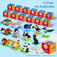 FUN LITTLE TOYS Party Favors for Kids 6-12, 12 Pack Mini Animal Building Blocks, Individually Packaged Small Building Toys with Instructions