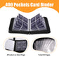 Card Binder 4 Pocket, Trading Card Binder With 50 Removable Sleeves, Portable Card Collection Binder for Standard Cards