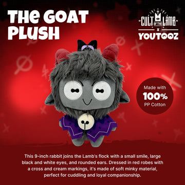 Youtooz Cult of The Lamb The Goat Plush 9" Inch - The Goat from Cult of The Lamb Plush Figurine