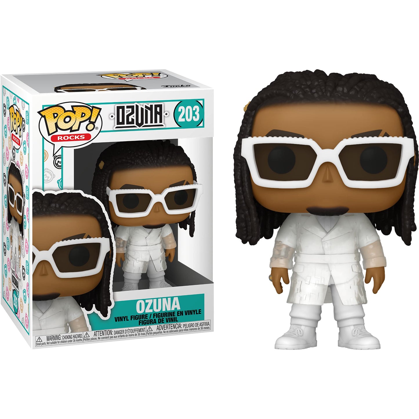 O z u n a : Fun ko P o p ! Rocks Vinyl Figurine Bundle with 1 Compatible 'ToysDiva' Graphic Protector (203-53861 - B)
