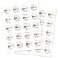 Little Cowboy Thank You Stickers - 2-Inch Round - Set of 40 (Blue)