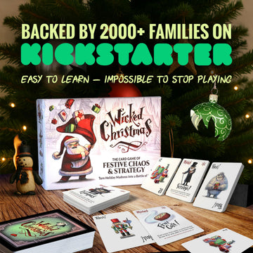 Wicked Christmas - Hilarious Christmas Card Game for Families & Friends | Ages 7+, 3-6 Players, Great Secret Santa Gift & Stocking Stuffer
