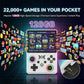 FHYRGF[22000 in 1 R36 MAX ? Handheld Game Console 4.5 inch IPS Screen Linux System with 3.5mm Wired Headphones Retro Console 4000mAh Portable Pocket