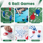 Goplus 12-in-1 Multi Game Table, Combo Game Table w/Foosball, Billiard, Table Tennis, Air Hockey, Bowling, Shuffleboard, Checkers, Chess, Backgammon