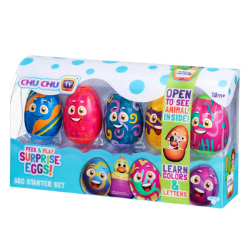 Peek & Play Surprise Eggs by Chuchu TV: ABC Starter Set