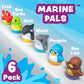 Tub Works® Tub Bobbers™ Bob, Wobble & Float Upright Toddler Bath Toys, 6 Pack | Unique Wobbling Action | Sealed, No Hole Baby Bath Toys | Engaging