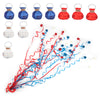 4th of July Streamers Popper, 10Pcs Hand Throw No Mess Magic Confetti