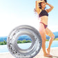 Mozlly Silver, Gold, and Rose Gold Inflatable Pool Floats Tube Set of 3 - Premium Fun Confetti Swim Rings Toys, Adult and Kids Pool Float Water Tubes