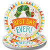 Fun Express Very Hungry Caterpillar Dinner Plates for Birthday - Party Supplies - Print Tableware - Print Plates & Bowls - 8 Pieces